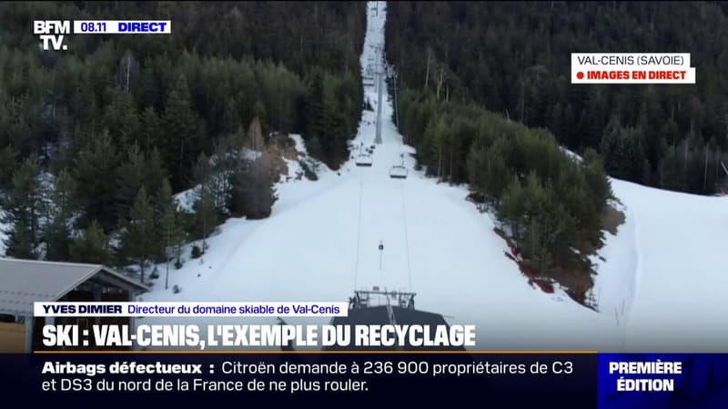 Les images du nouveau télésiège recyclé dans la station de ski de Val-Cenis