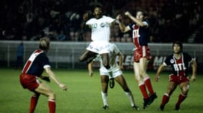 Pelé face au PSG en septembre 1976
