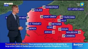 Météo Nord-Pas-de-Calais: grand soleil en ce début de semaine avec des chaleurs particulièrement fortes, il fera jusqu'à 37°C à Lille et 37°C à Calais