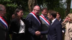 80e anniversaire du Débarquement: suivez l'hommage d'Emmanuel Macron aux civils  à Saint-Lô