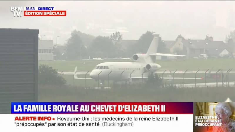 Elizabeth II: l'avion privé de la famille royale arrive à Aberdeen
