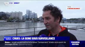 Crues à Paris: "C'est trop dangereux de sortir en bateau sur la Seine", affirme le gérant d'un club d'aviron sur la Seine