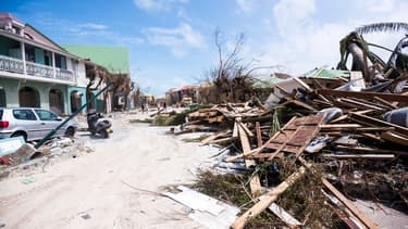 L'île de Saint-Martin, dévastée après le passage d'Irma, le 7 septembre 2017.