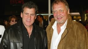 Paul Michael Glaser (à gauche) et David Soul (à droite), acteurs de la série "Starsky et Hutch", le 27 février 2004 à Los Angeles