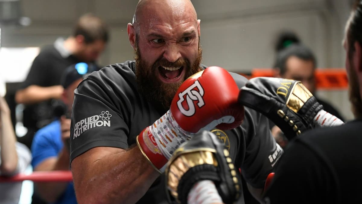 Tyson Fury à l'entraînement Tyson Fury à l'entraînement