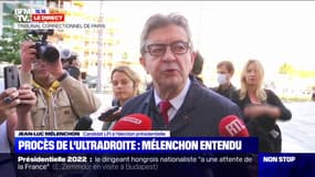 Jean-Luc Mélenchon au sujet du procès de l'ultradroite: "C'est pas de la vengeance (...) comme homme, je lui pardonne, mais je veux qu'il comprenne"