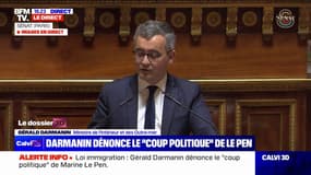 Projet de loi immigration: "Les Français, dans leur immense majorité, voient que nous avons pris nos responsabilités", affirme Gérald Darmanin