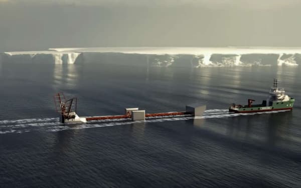Le Polar Pod mesure 80 m de long, sur 20 de haut Le Polar Pod mesure 80 m de long, sur 20 de haut