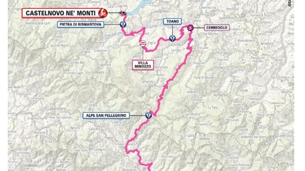 Le parcours de la 11e étape du Giro Le parcours de la 11e étape du Giro