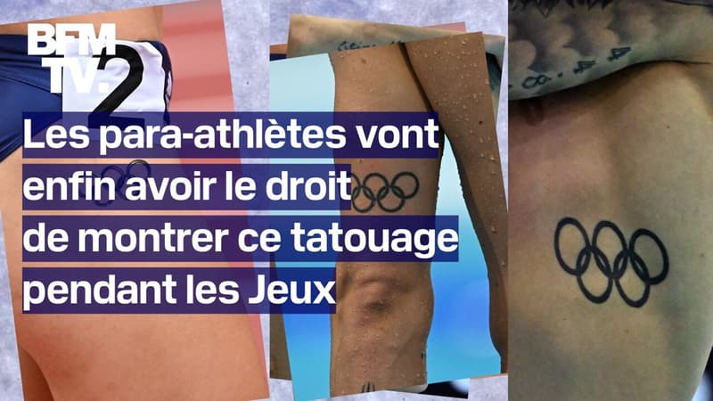 Les para-athlètes peuvent désormais montrer leur tatouage des anneaux olympiques sans risquer la disqualification