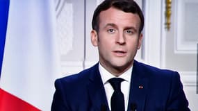 Emmanuel Macron le 31 décembre 2020. 