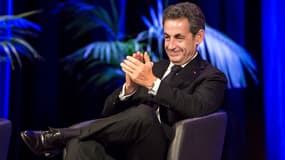 Nicolas Sarkozy, jeudi, lors d'un meeting à Tourcoing. 