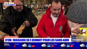 Lyon: maraude de Fabrice Bonnot pour les sans-abri
