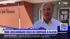 Alpes-Maritimes: Bernard Chaix (RN) en campagne à Falicon