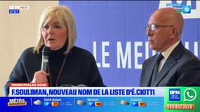 Municipales à Nice : Françoise Souliman, nouveau nom de la liste d'Eric Ciotti