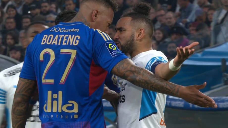 Le tête contre tête entre Boateng et Payet lors d'OM-OL, le 1er mai 2022