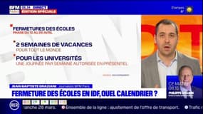 Fermeture des écoles en Ile-de-France: quel calendrier?