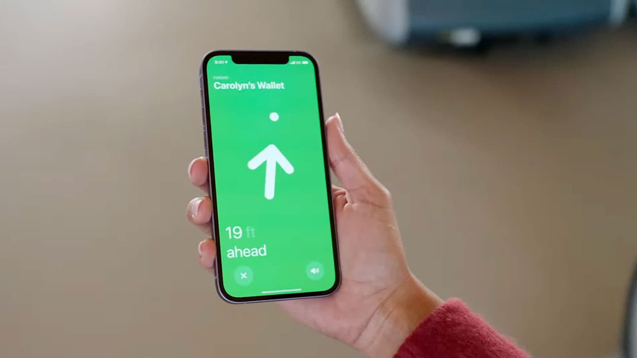 L'interface "Localiser" d'Apple