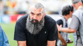 L'ancien rugbyman Sébastien Chabal avant un plateau TV en juin 2024