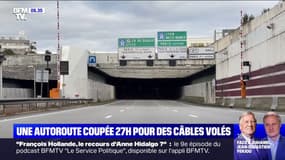 Un tronçon de l'A13 coupée 27h à l'entrée de Paris pour un vol de câbles en cuivre