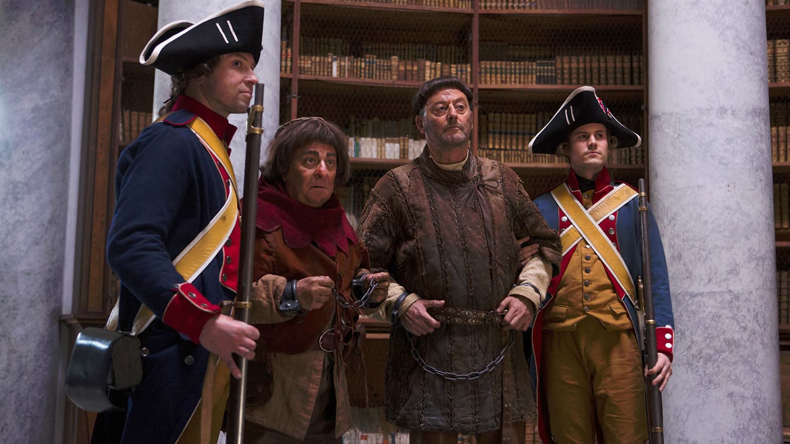 Jean Reno et Christian Clavier dans "Les Visiteurs 3"