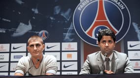 Marco Verratti et Nasser Al-Khelaïfi