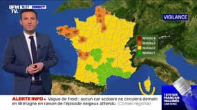 12 départements placés en vigilance orange par Météo France