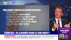Canicule: des records de températures absolus enregistrés dans l'ouest de la France