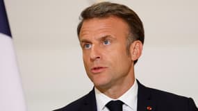 Le président de la République Emmanuel Macron à Paris, le 21 mai 2024