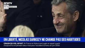 Présent au Parc des Princes pour encourager le PSG, Nicolas Sarkozy ne veut pas changer ses habitudes avant son incarcération