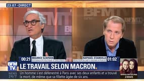 Raphaël Stainville/Maurice Szafran: quelle est la vision de Macron sur le travail ?