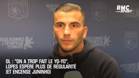 OL : "On a trop fait le yo-yo", Lopes espère plus de régularité (et encense Juninho)