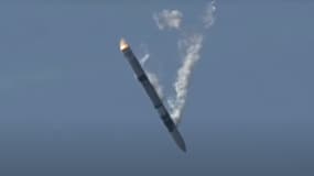 La fusée Spectrum d'Isar Aerospace s'écrasant après son décollage en Norvège, le 30 mars 2025.