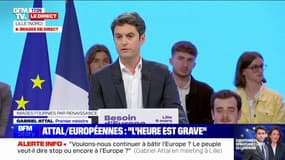 Meeting de Renaissance pour les européennes: "C'est à 27 que nous sommes plus forts", affirme Gabriel Attal