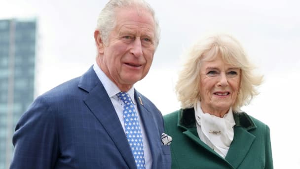 Le prince Charles et son épouse Camilla, le 3 février 2022 à Londres
