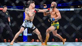 Brandon Moreno et Deiveson Figueiredo en janvier 2022