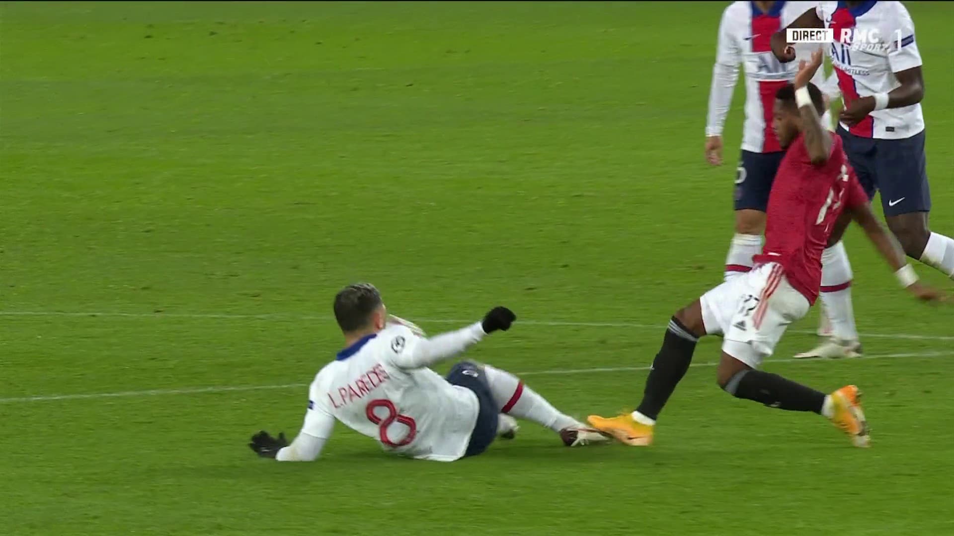 La semelle de Fred sur Paredes La semelle de Fred sur Paredes