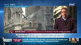 Notre-Dame: "Une partie de la voûte s'est effondrée, on a peur pour notre sécurité" témoigne André Finot, porte-parole de la cathédrale sur RMC