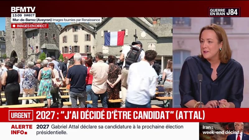 Gabriel Attal candidat: "une volonté de renouer avec les territoires", analyse Marie Chantrait