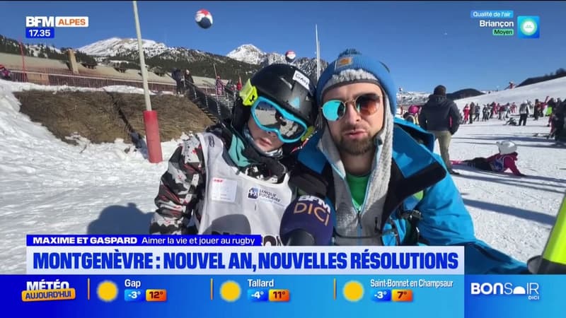 Montgenèvre: les bonnes résolutions des skieurs pour la nouvelle année