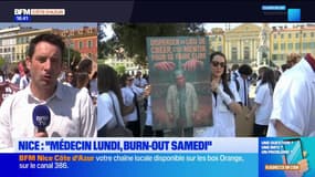 Nice : 500 médecins et étudiants en médecin ont manifesté pour la liberté d'installatiion
