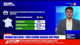 Panier des BFM: très légère baisse des prix dans les Hauts-de-France