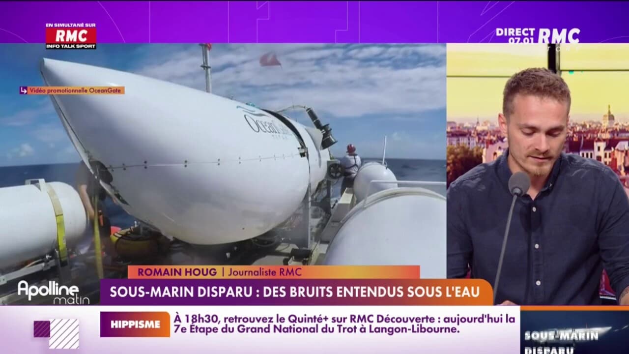 Sousmarin disparu des bruits entendus sous l'eau