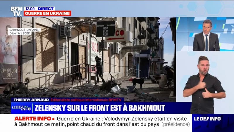 Guerre en Ukraine: le président Volodymyr Zelensky se rend à Bakhmout