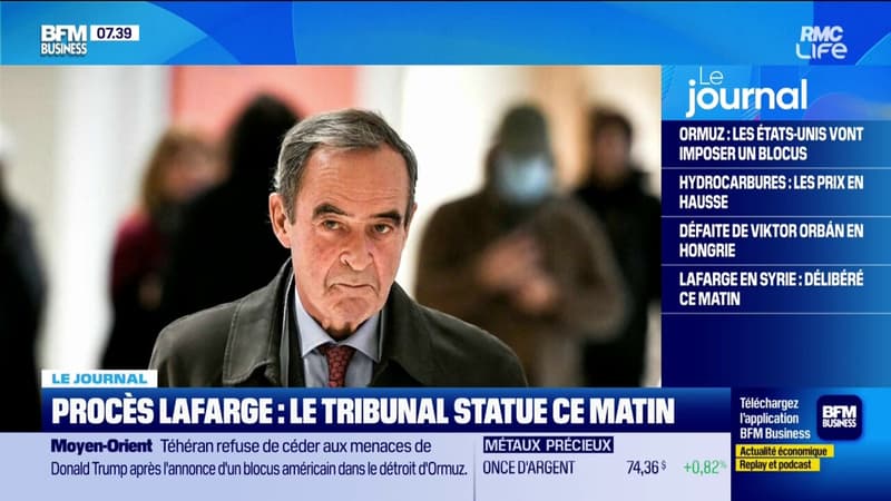 Procès Lafarge : le tribunal statue ce matin
