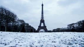 Chutes de neige à Paris, le 9 janvier 2024