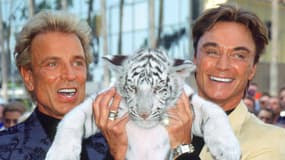 Siegfried Fischbacher (à gauche) and Roy Horn (à droite) à Hollywood, le 23 septembre 1999