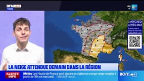La neige attendue ce mercredi dans le Nord et le Pas-de-Calais