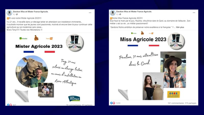 Un éleveur laitier et une viticultrice: Miss et Mister France Agricole 2023 ont été désignés