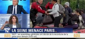 Crue à Paris: "La Seine monte 4 cm par heure", Fanny Agostini